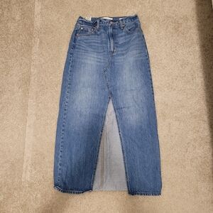 Denim Forum The 90's Vintage Maxi Denim Skirt (26)